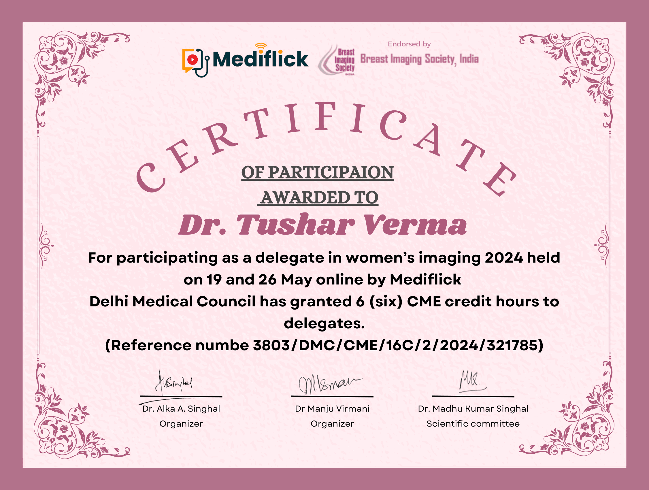 Women’s Imaging 2024 — CME participation